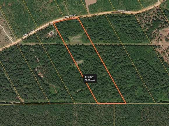 18.5 Acres of Recreational Land for Sale in Nacogdoches, Texas