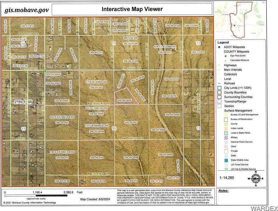 8.98 Acres of Land for Sale in Golden Valley, Arizona