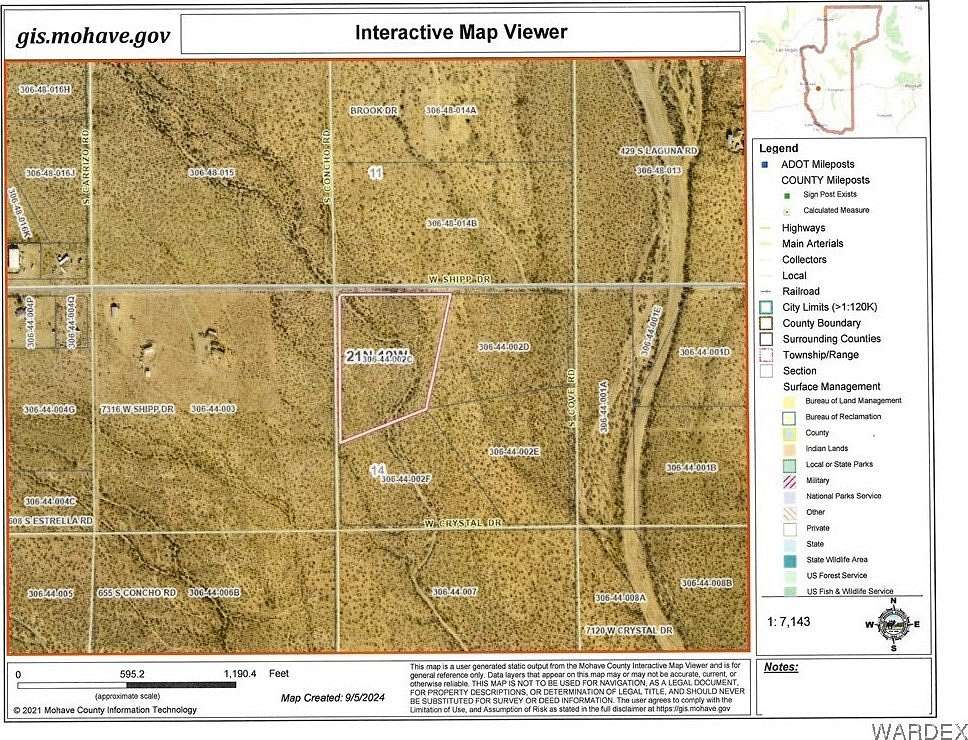 8.6 Acres of Residential Land for Sale in Golden Valley, Arizona