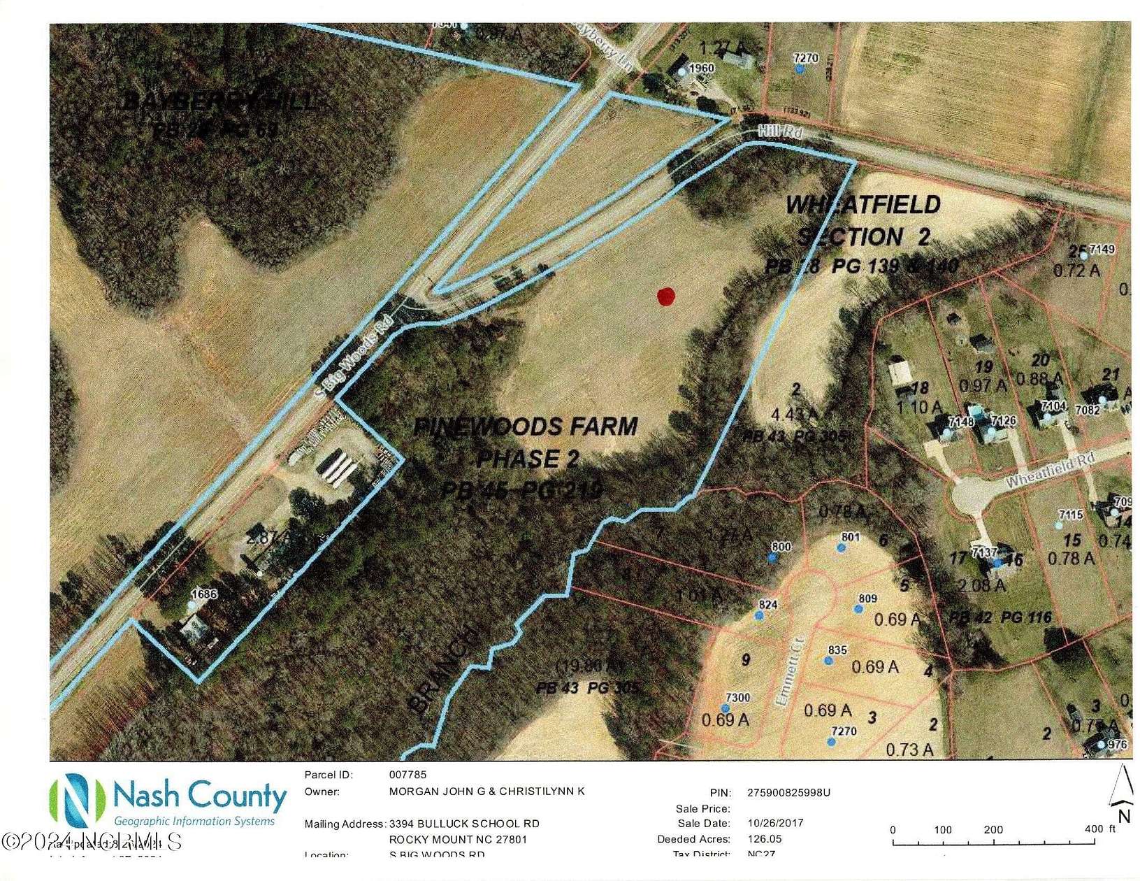 12.18 Acres of Land for Auction in Spring Hope, North Carolina