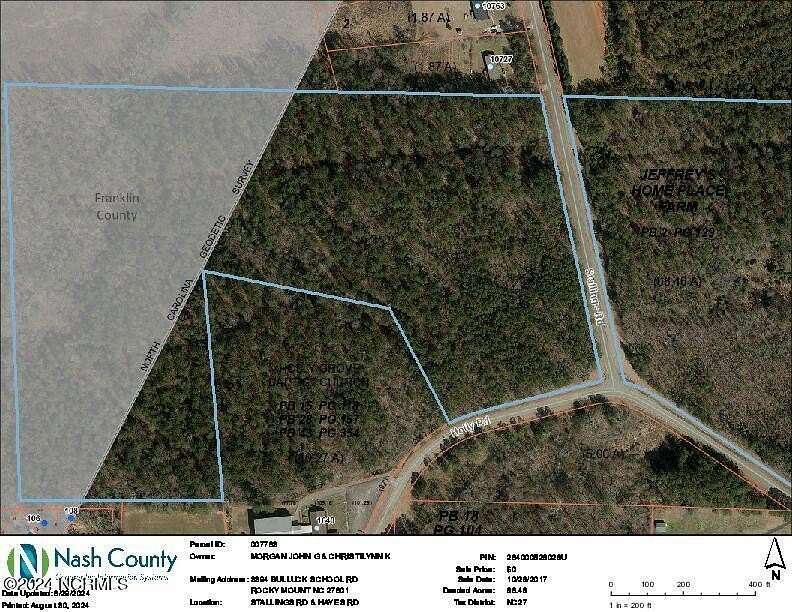 30.21 Acres of Land for Auction in Spring Hope, North Carolina