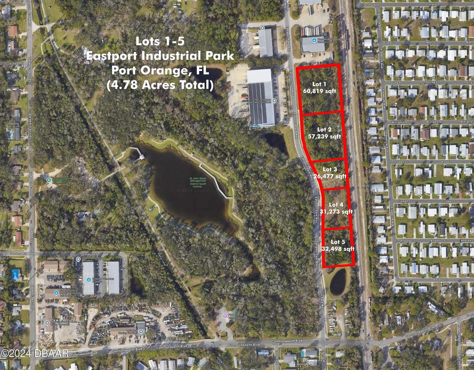 1.4 Acres of Commercial Land for Sale in Port Orange, Florida