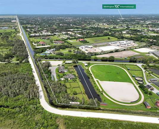 3.957 Acres of Residential Land with Home for Lease in Wellington, Florida