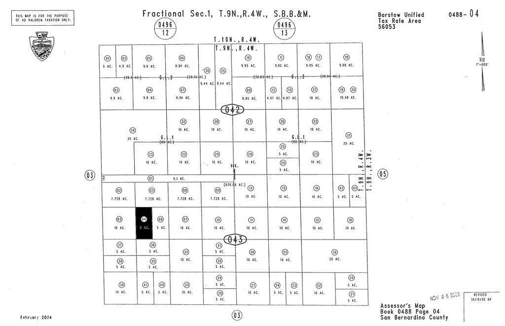 5 Acres of Recreational Land for Sale in Hinkley, California