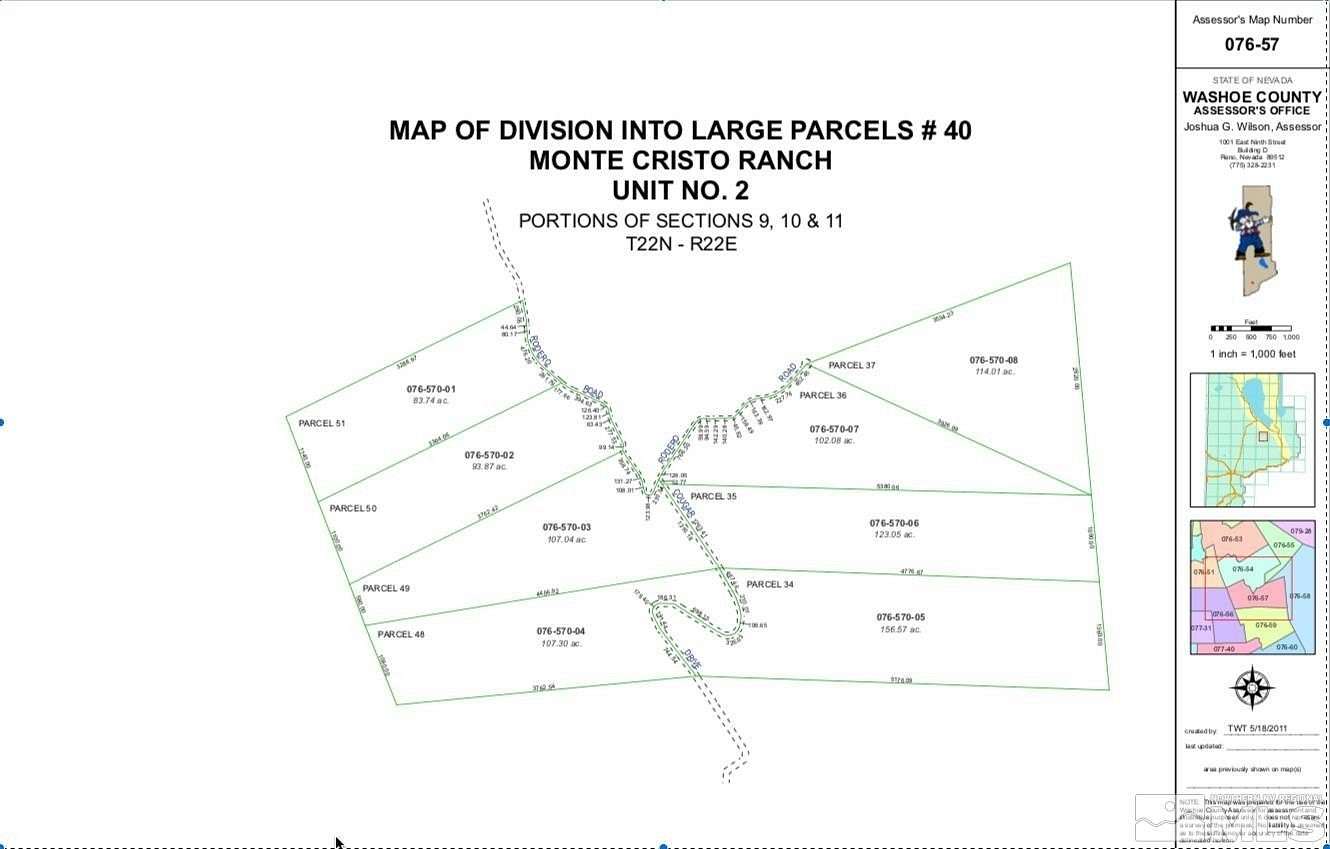 114.01 Acres of Land for Sale in Reno, Nevada