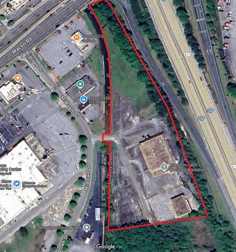 5.83 Acres of Improved Commercial Land for Sale in Columbus, Georgia