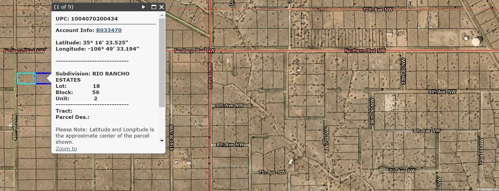 2 Acres of Land for Sale in Rio Rancho, New Mexico