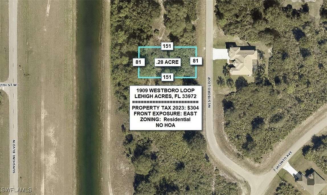 0.28 Acres of Residential Land for Sale in Lehigh Acres, Florida