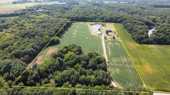 17.06 Acres of Land with Home for Sale in Ramsey, Illinois