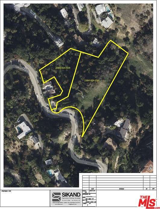 0.767 Acres of Land for Sale in Studio City, California