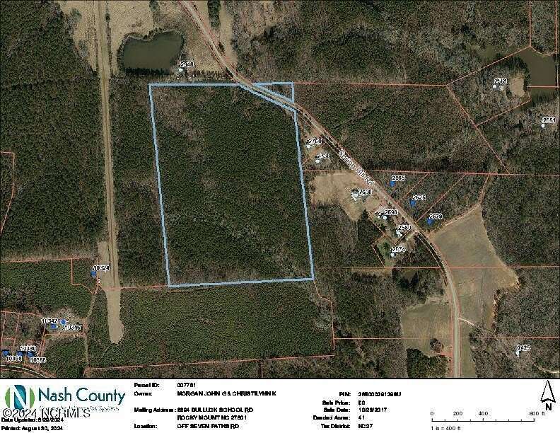 41 Acres of Land for Auction in Spring Hope, North Carolina