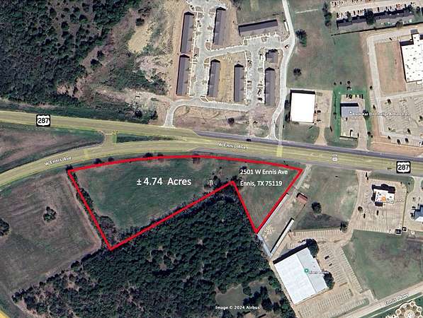 4.74 Acres of Commercial Land for Sale in Ennis, Texas