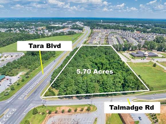 5.7 Acres of Commercial Land for Sale in Hampton, Georgia