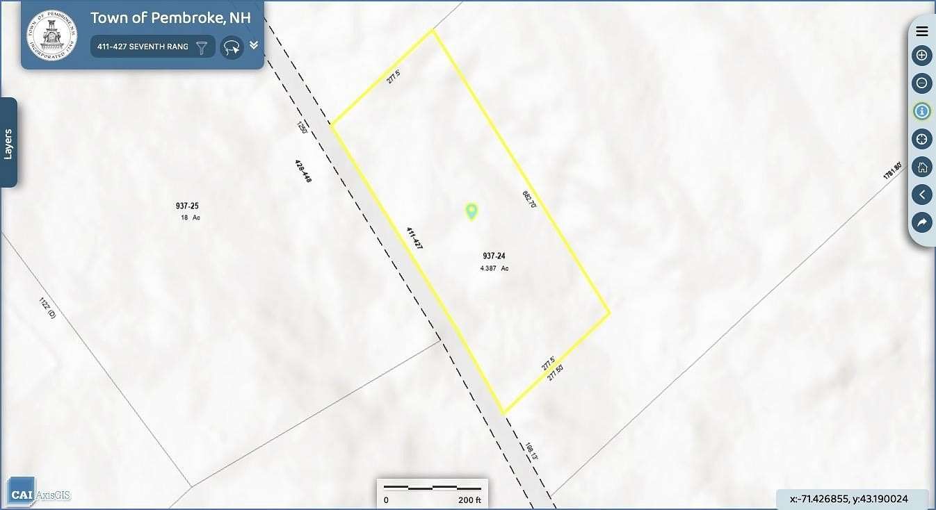 4.39 Acres of Land for Sale in Pembroke, New Hampshire