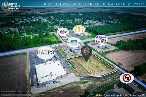 1.42 Acres of Mixed-Use Land for Sale in Brookland, Arkansas