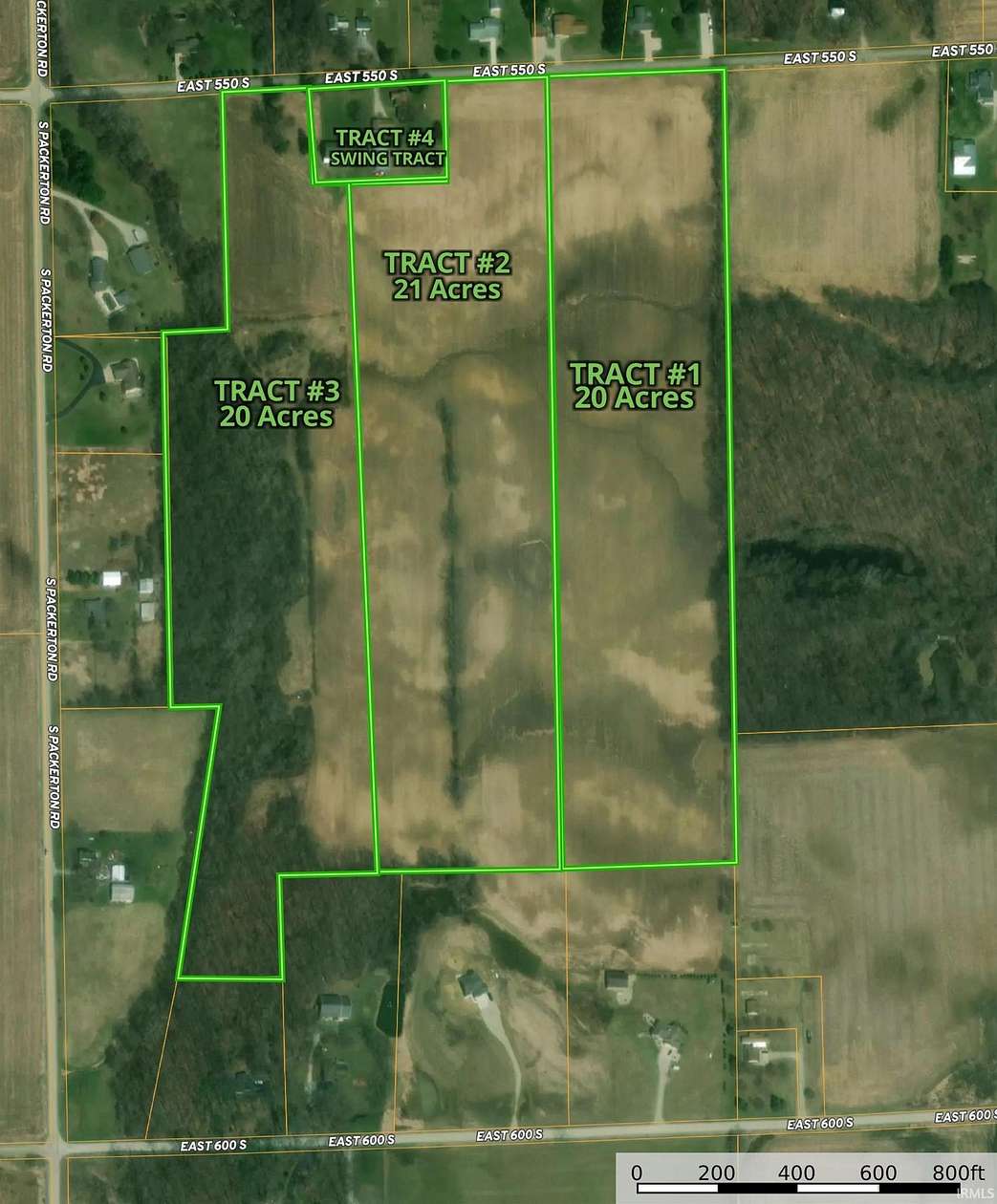 20 Acres of Agricultural Land for Auction in Warsaw, Indiana