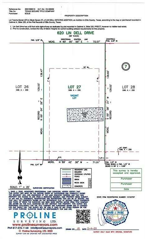 0.23 Acres of Residential Land for Sale in Glenn Heights, Texas