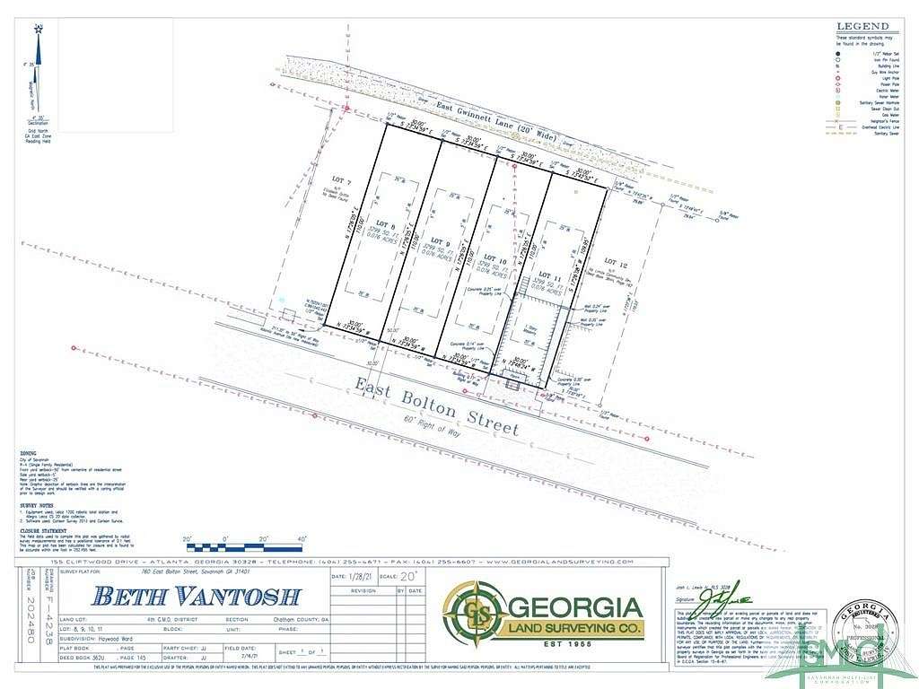 0.076 Acres of Land for Sale in Savannah, Georgia