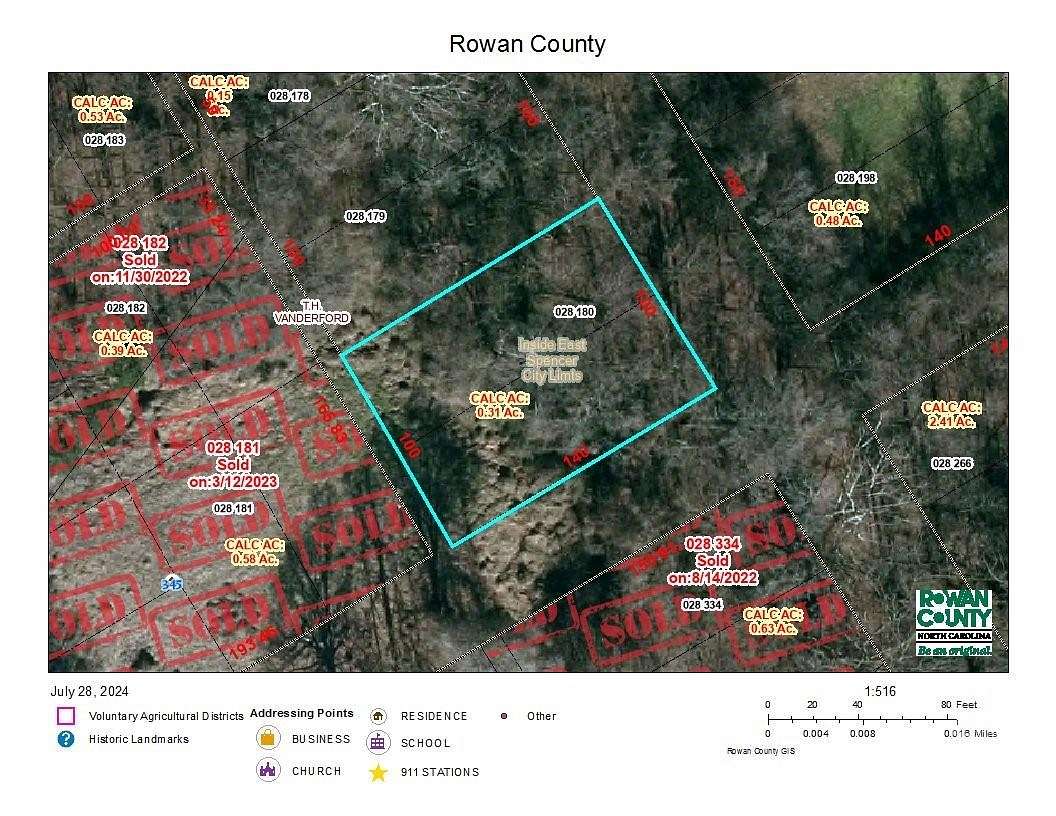 0.32 Acres of Residential Land for Sale in Salisbury, North Carolina