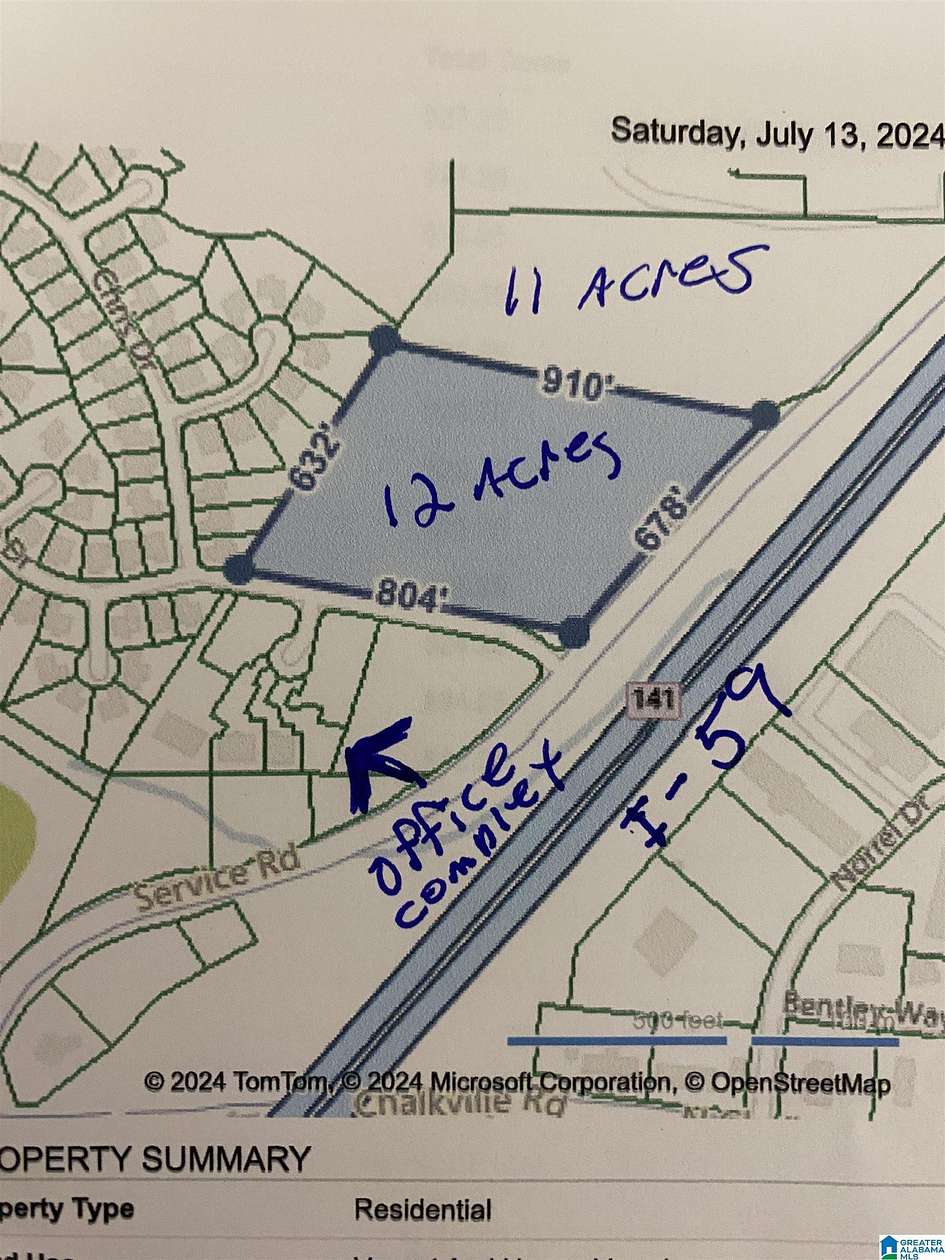 12 Acres of Land for Sale in Trussville, Alabama