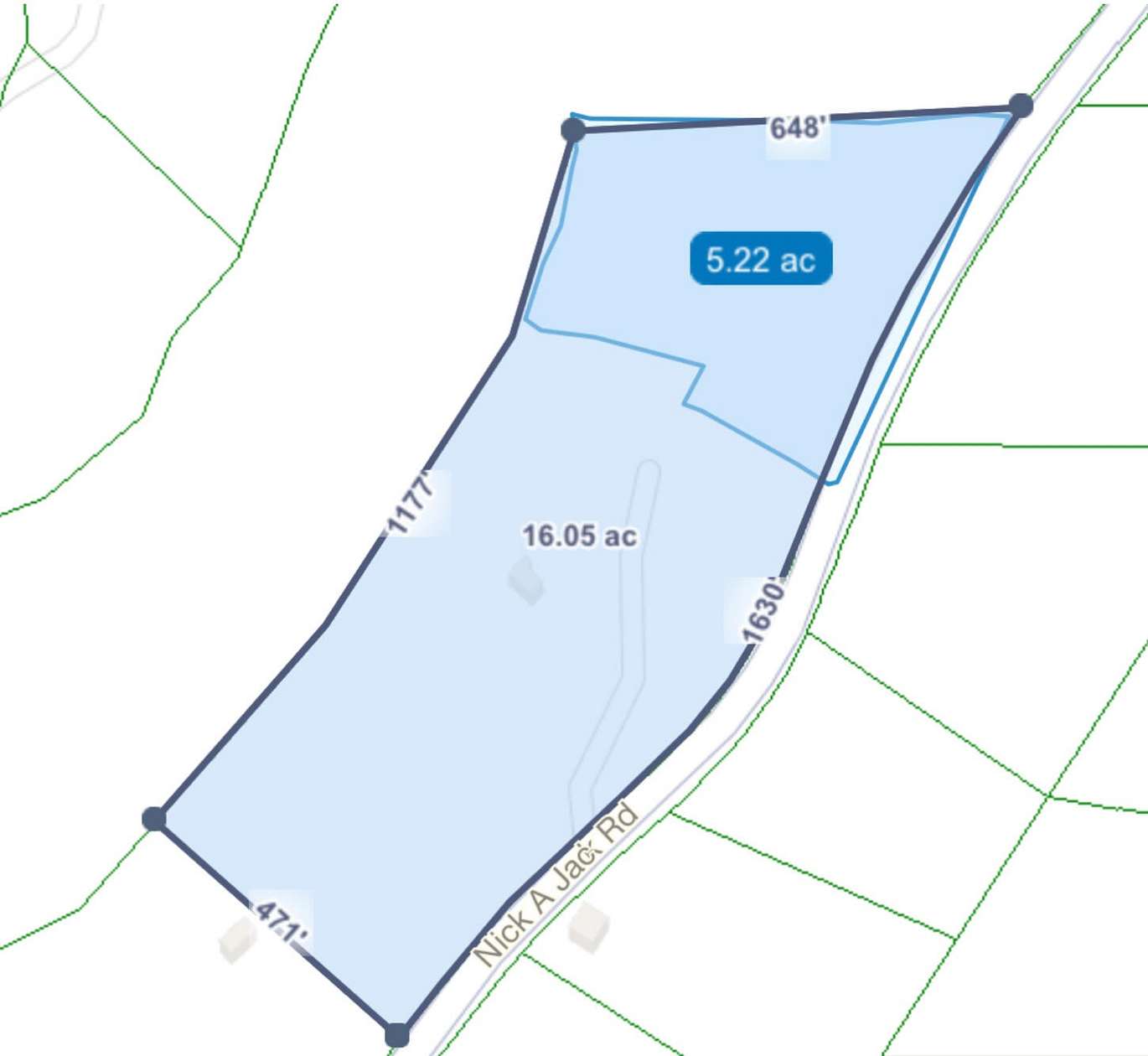 5.27 Acres of Residential Land for Sale in Flintstone, Georgia