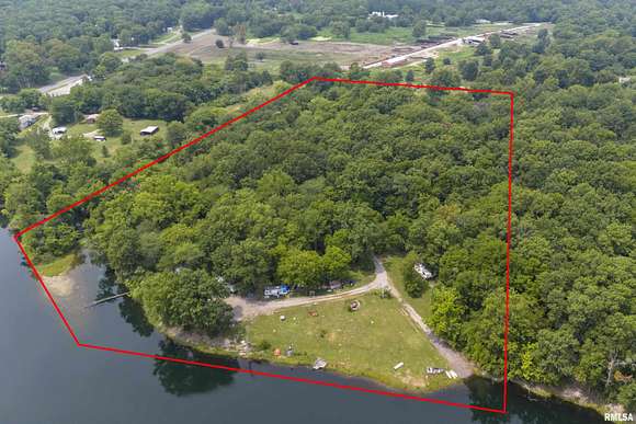 18 Acres of Land with Home for Sale in Elkville, Illinois