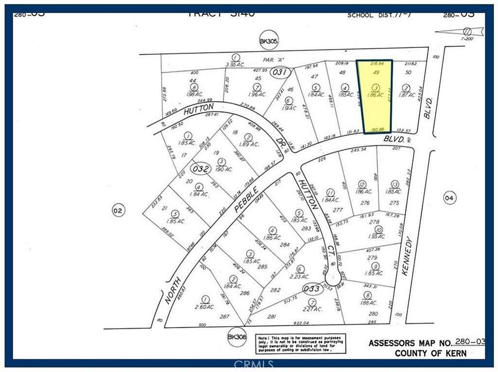 1.86 Acres of Residential Land for Sale in California City, California