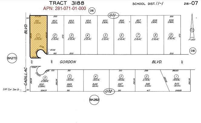 2.35 Acres of Mixed-Use Land for Sale in California City, California