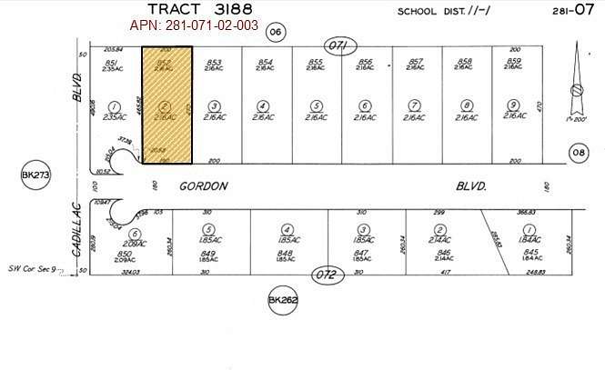 2.16 Acres of Mixed-Use Land for Sale in California City, California