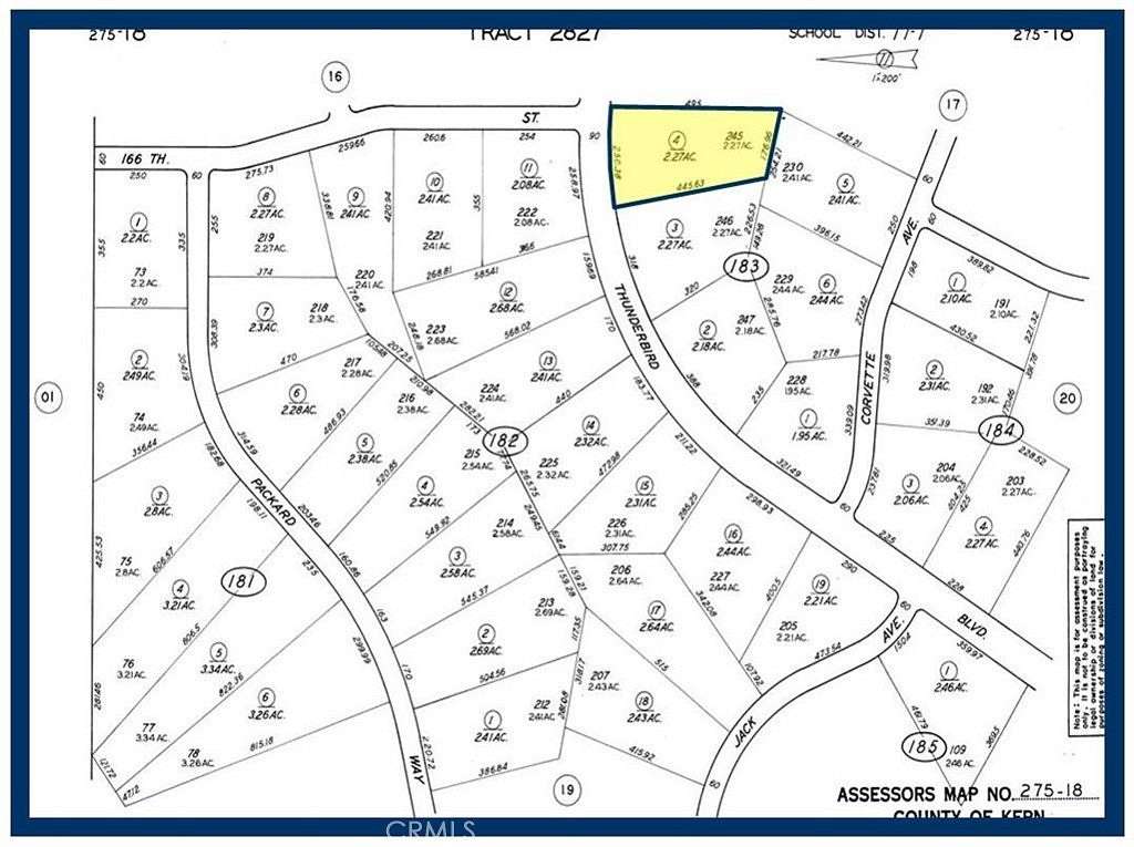 2.27 Acres of Residential Land for Sale in California City, California