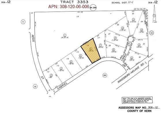 1.86 Acres of Residential Land for Sale in California City, California