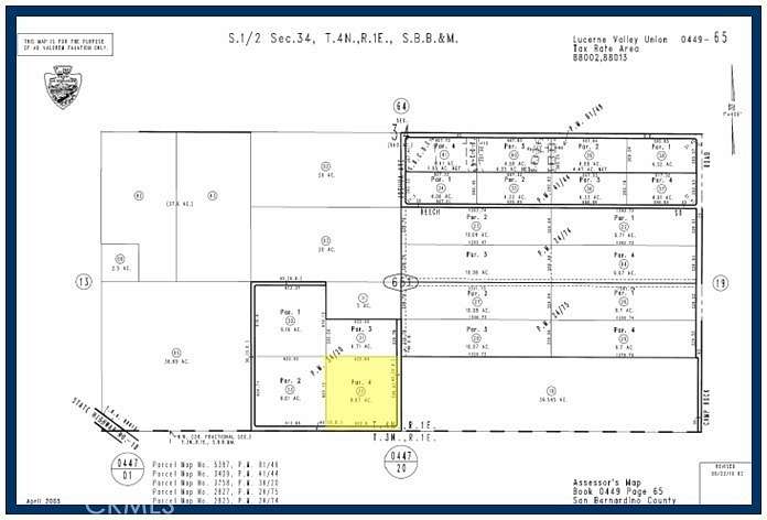 8.87 Acres of Residential Land for Sale in Lucerne Valley, California