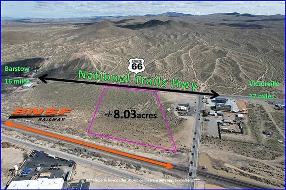 8.03 Acres of Commercial Land for Sale in Helendale, California