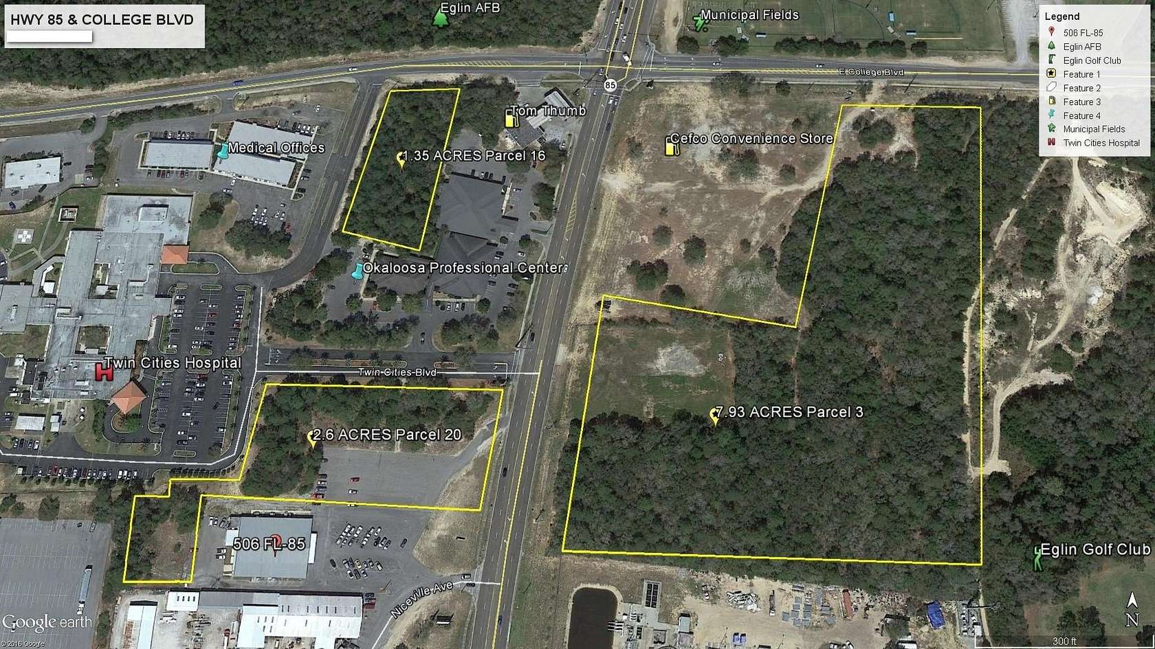1.35 Acres of Mixed-Use Land for Lease in Niceville, Florida