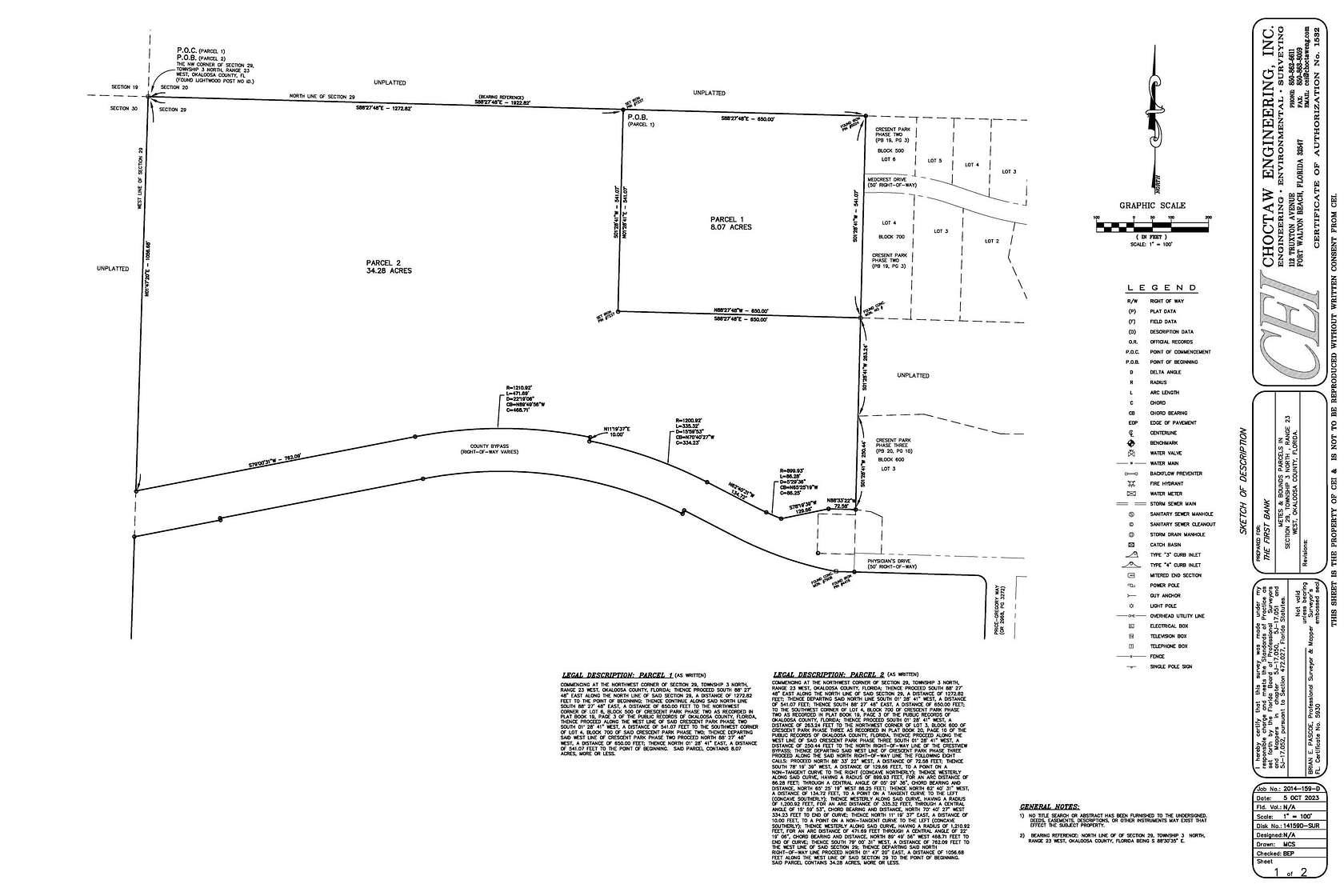 34.28 Acres of Commercial Land for Sale in Crestview, Florida