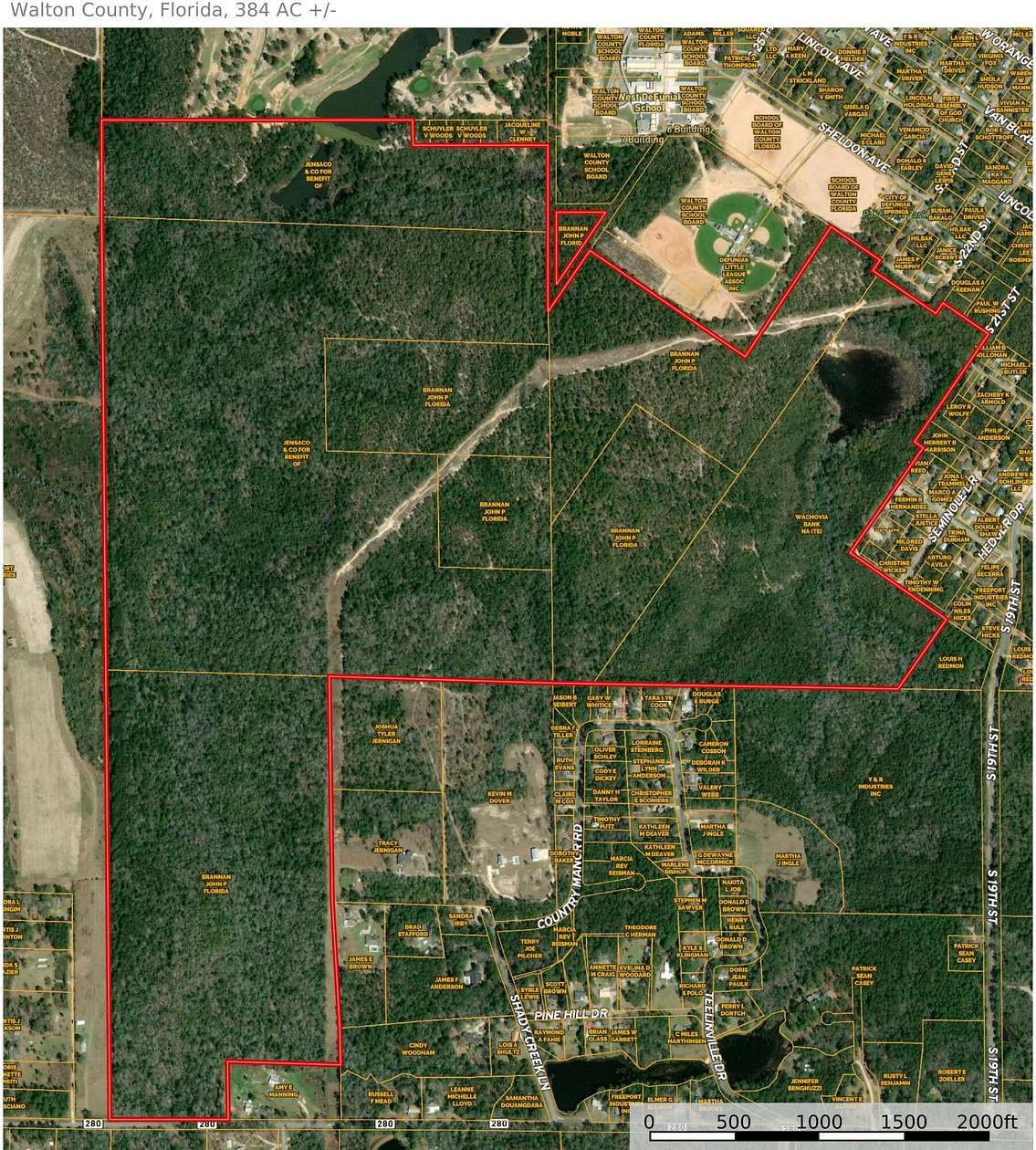 384 Acres of Land for Sale in DeFuniak Springs, Florida