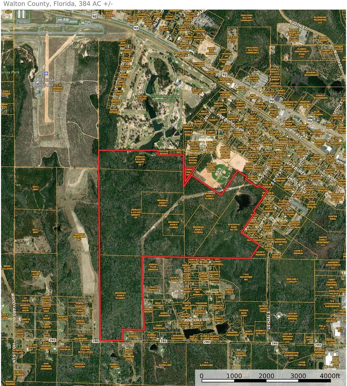 384 Acres of Land for Sale in DeFuniak Springs, Florida