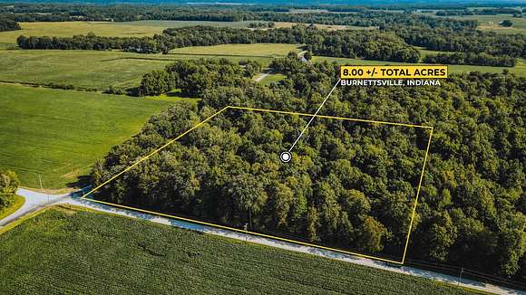 8 Acres of Residential Land for Sale in Burnettsville, Indiana