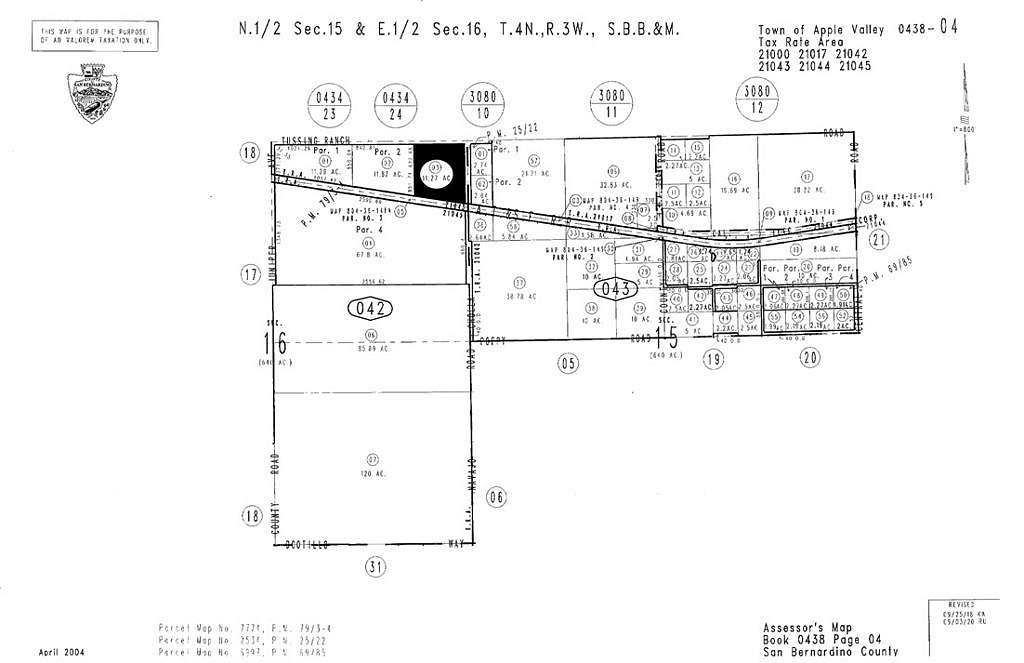 11.27 Acres of Land for Sale in Apple Valley, California