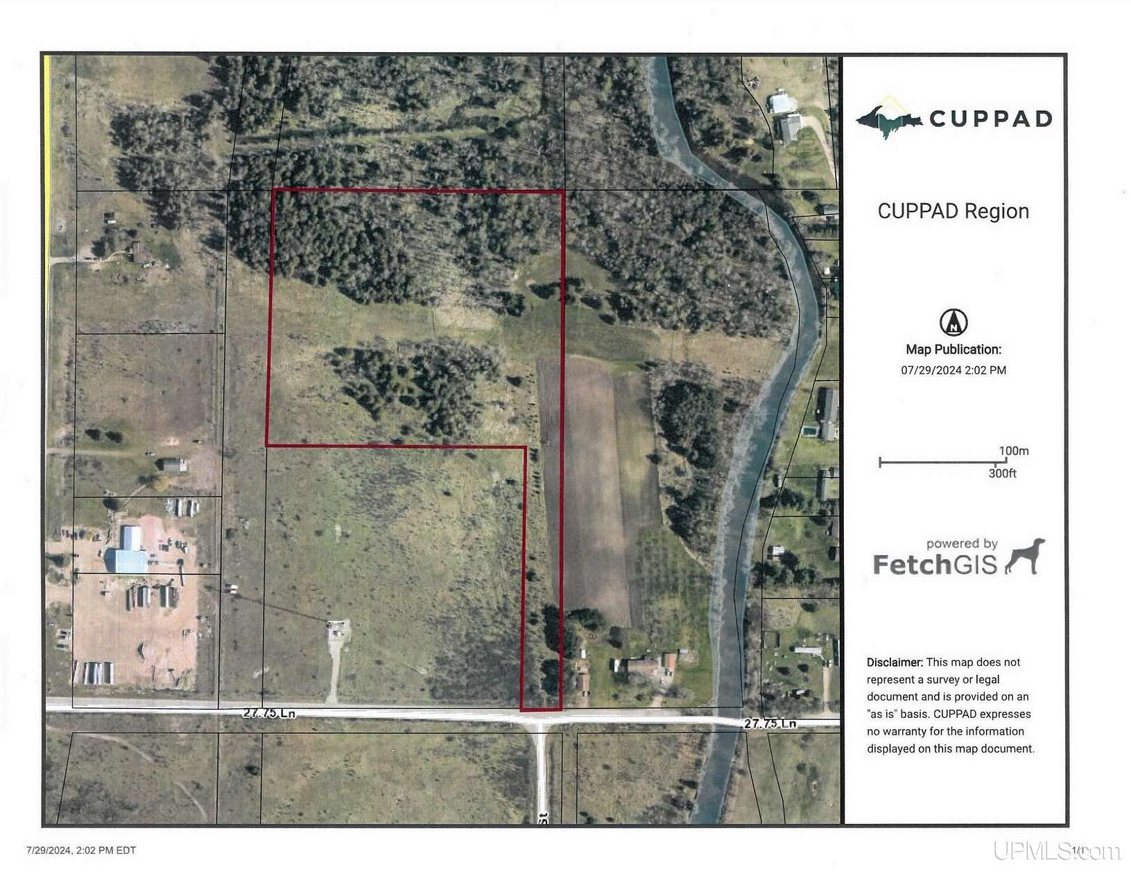 16.57 Acres of Recreational Land for Sale in Rapid River, Michigan