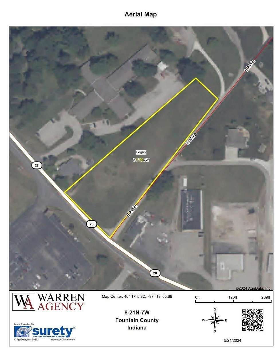 1.664 Acres of Commercial Land for Sale in Attica, Indiana