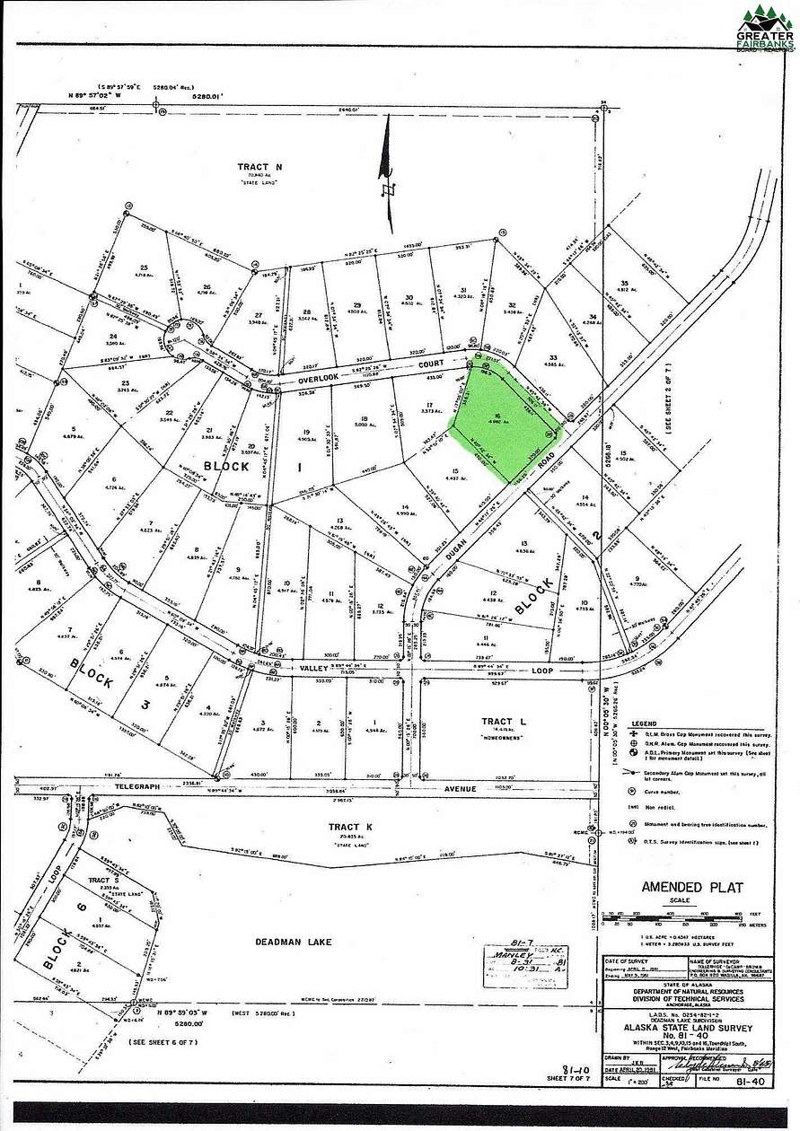 4.982 Acres of Recreational Land for Sale in Big Delta, Alaska