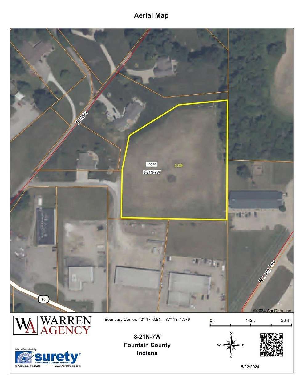 3 Acres of Commercial Land for Sale in Attica, Indiana