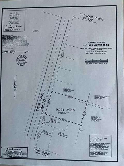 0.33 Acres of Land for Sale in Thomasville, Georgia