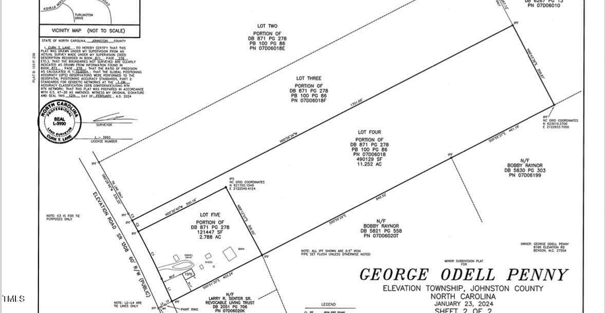 11.25 Acres of Land for Sale in Benson, North Carolina