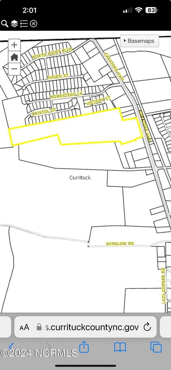 55.37 Acres of Land for Sale in Moyock, North Carolina