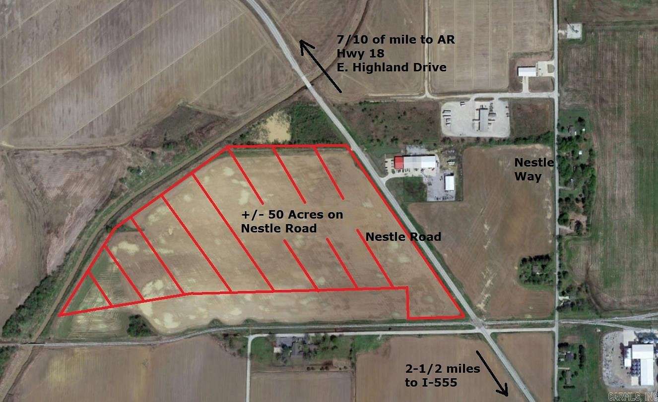 50 Acres of Agricultural Land for Sale in Jonesboro, Arkansas