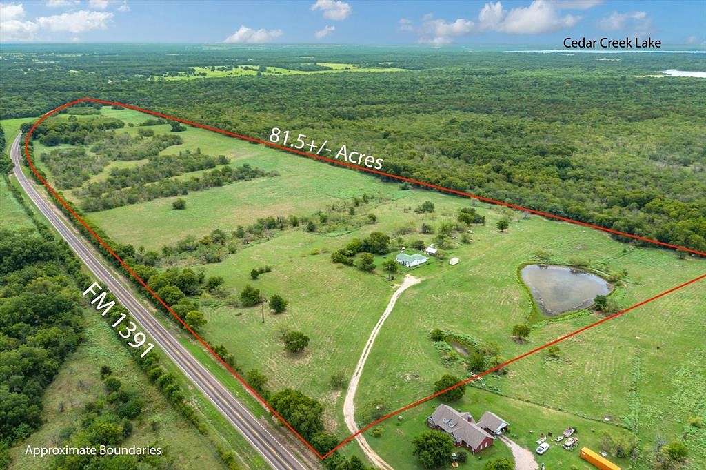 81.5 Acres of Recreational Land & Farm for Sale in Kemp, Texas