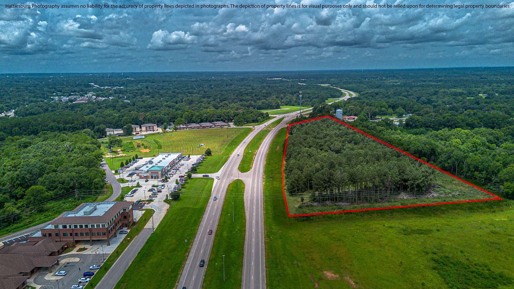 9.25 Acres of Commercial Land for Sale in Petal, Mississippi