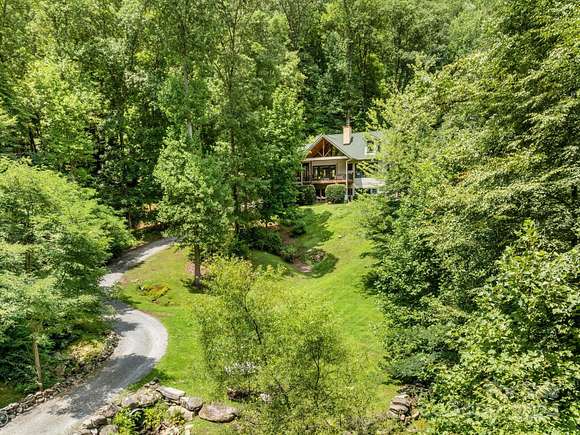 10.01 Acres of Land with Home for Sale in Lake Lure, North Carolina